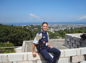 Caroline à Port au Prince