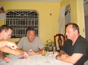 Partie de poker à la villa